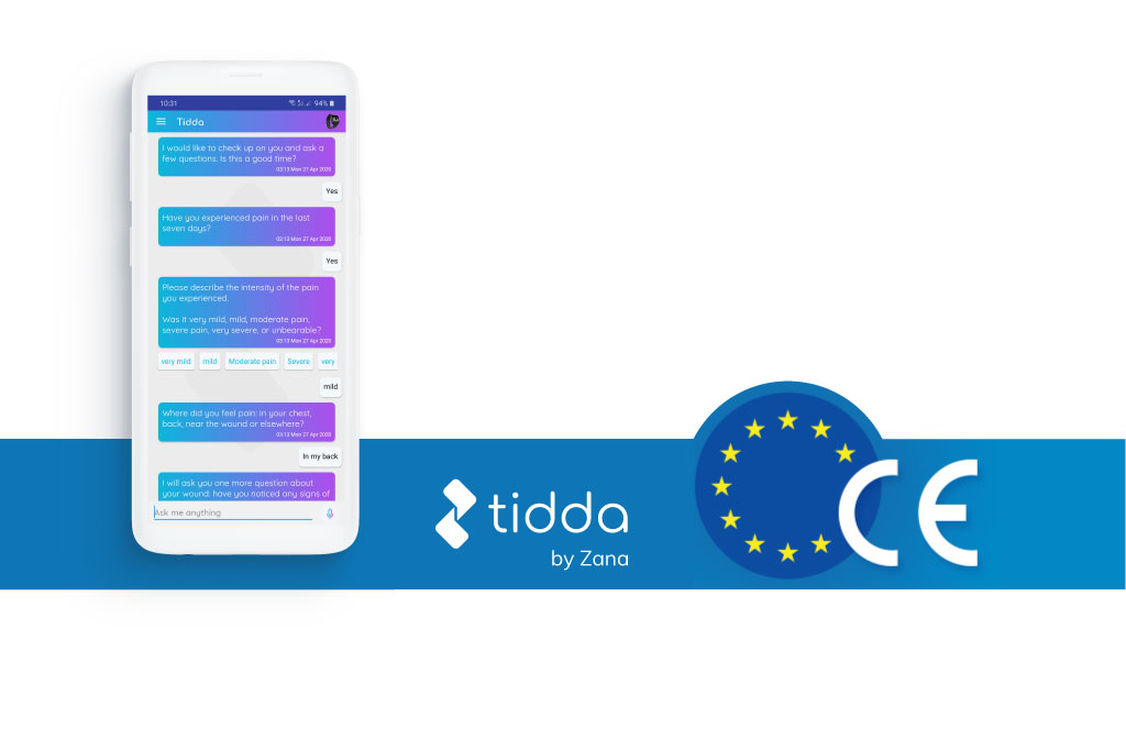 Zana announces that it has received the Class I Medical Device CE Mark for its Artificial Intelligence-supported health monitoring platform Tidda AI.
